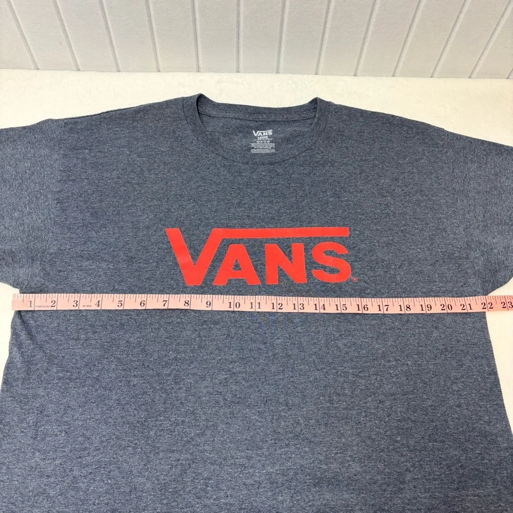 Vans Blue‎ and Red Short Sleeve Cotton Blend Tees Size L